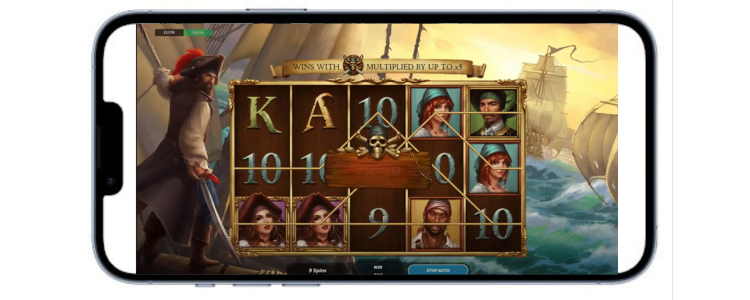 Blackbeard's Buccaneers slot from Roxor, now part of the Aristocrat Gaming stable