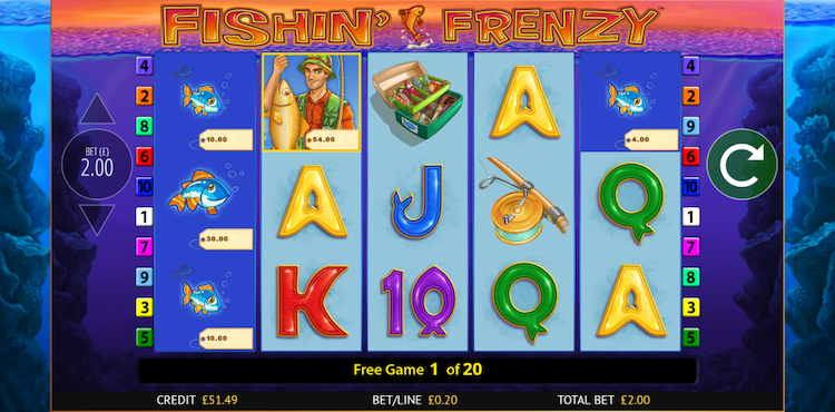 Reel Time Gaming Slot Fishin’ Frenzy