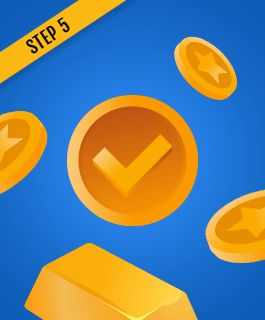 Gold coin with a tick showing a confirmed Revolut casino deposit.